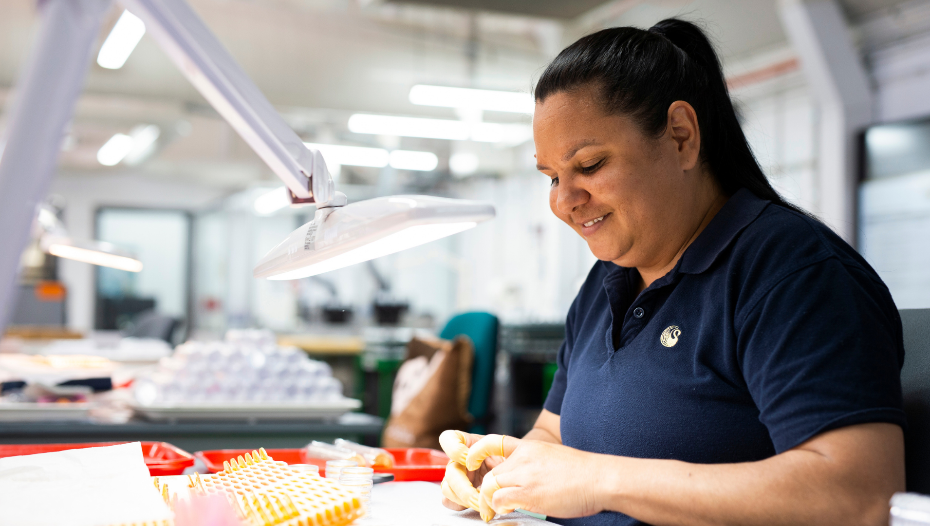 Indigenous female jobactive job seeker in an office