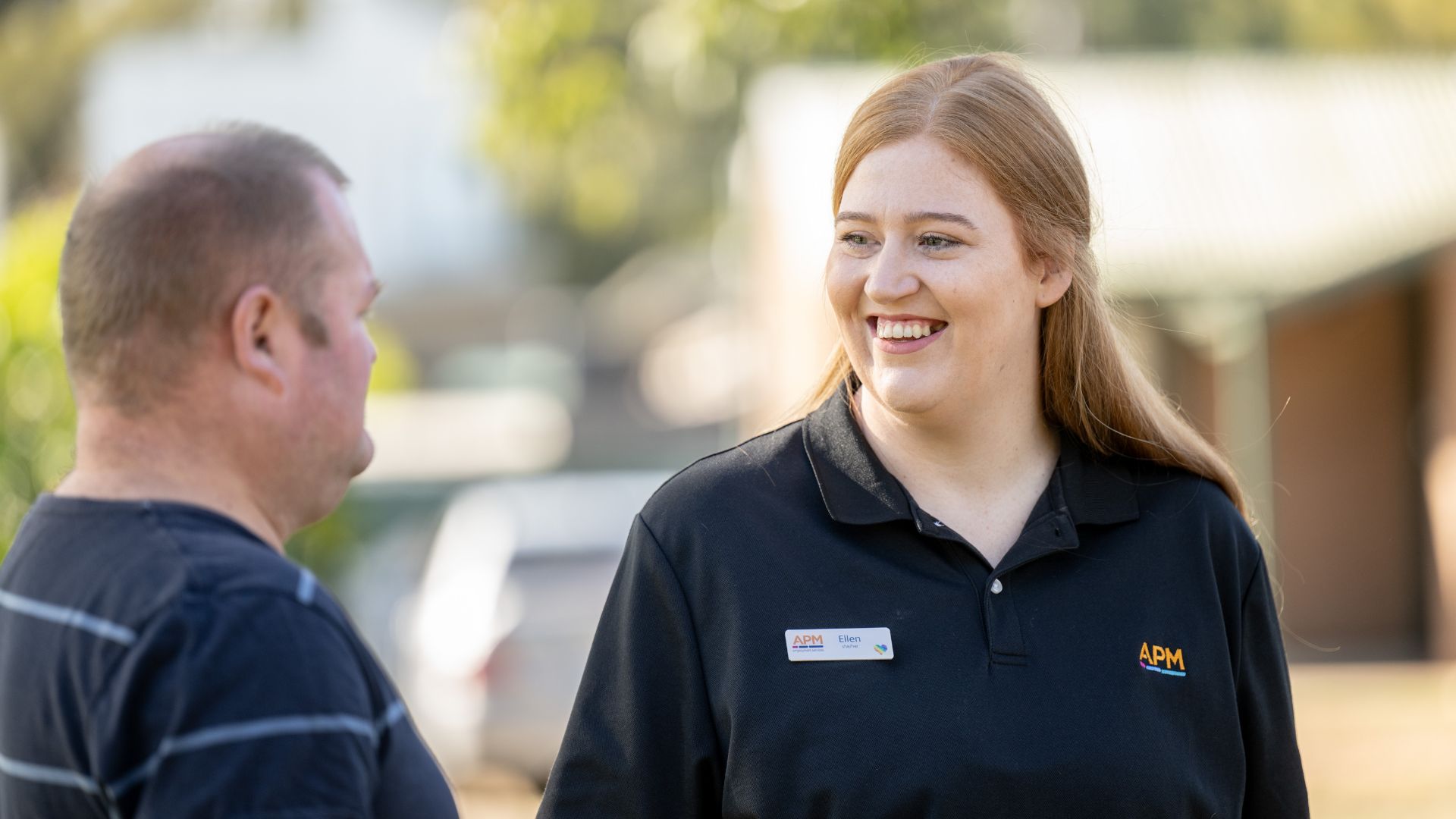 A DES participant talks to APM employment consultant about Disability Employment Services